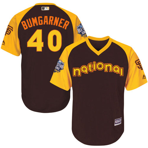 Madison Bumgarner Brown 2016 MLB All-Star Jersey - Men's National League San Francisco Giants #40 Cool Base Game Collection