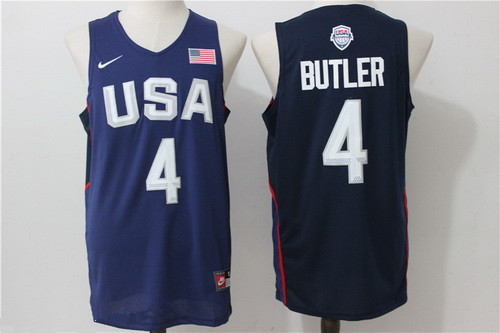 2016 Olympics Team USA Men's #4 Jimmy Butler Navy Blue Stitched NBA Nike Swingman Jersey