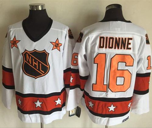 1972-81 NHL All-Star #16 Marcel Dionne White CCM Throwback Stitched Vintage Hockey Jersey
