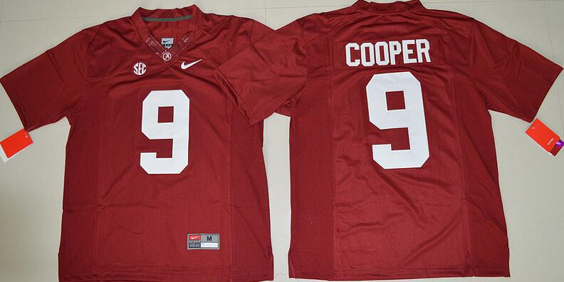 Men's Alabama Crimson Tide #9 Amari Cooper Red Limited Stitched College Football Nike NCAA Jersey