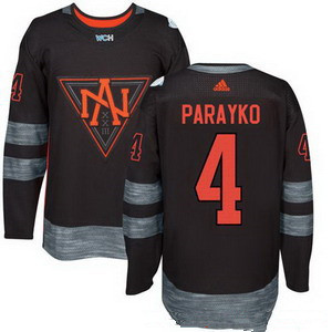 Men's North America Hockey #4 Colton Parayko Black 2016 World Cup of Hockey Stitched adidas WCH Game Jersey