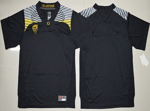 Custom Men's Oregon Duck Black College Football Nike Limited Jersey