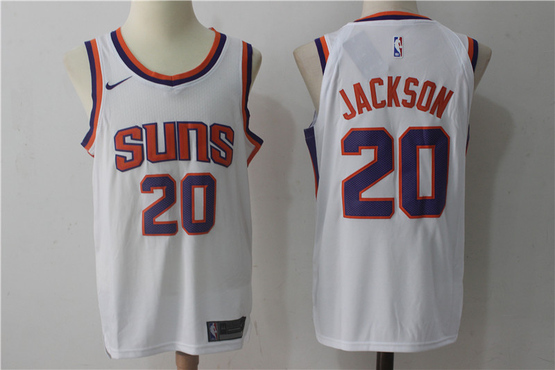 Men's Phoenix Suns #20 Josh Jackson New White 2017-2018 Nike Swingman Stitched NBA Jersey