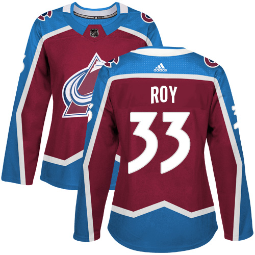 Adidas Colorado Avalanche #33 Patrick Roy Burgundy Home Authentic Women's Stitched NHL Jersey