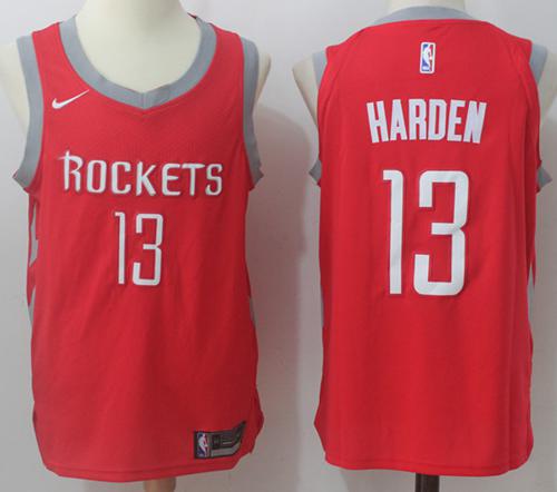 Nike Houston Rockets #13 James Harden Red Stitched NBA Jersey