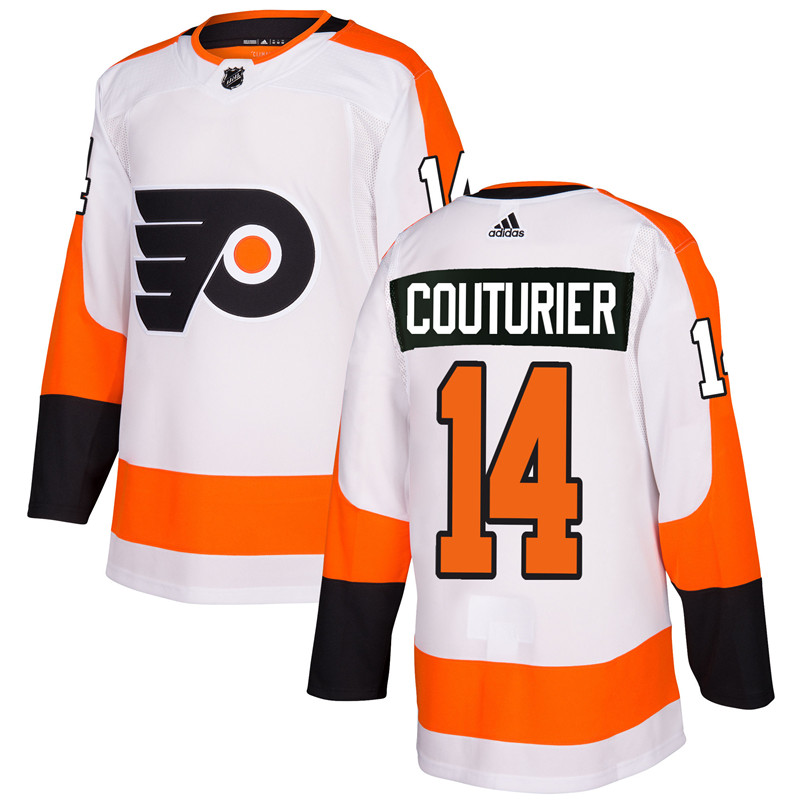 Adidas Philadelphia Flyers #14 Sean Couturier White Authentic Stitched NHL Jersey