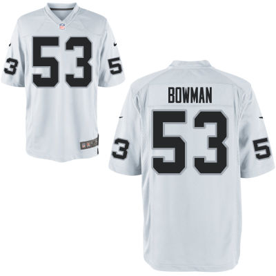 Youth's Oakland Raiders #53 NaVorro Bowman Nike White Jersey