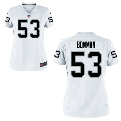 Women's Oakland Raiders #53 NaVorro Bowman Nike White Jersey