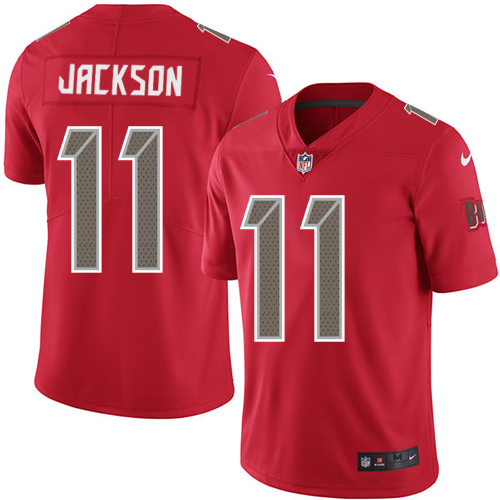 Youth Nike Tampa Buccaneers #11 DeSean Jackson Red Stitched NFL Limited Rush Jersey