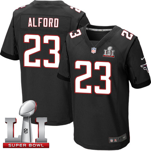 Nike Falcons #23 Robert Alford Black Alternate Super Bowl LI 51 Men's Stitched NFL Elite Jersey
