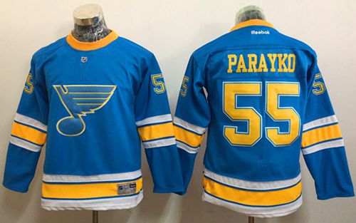 Blues #55 Colton Parayko Light Blue 2017 Winter Classic Stitched Youth NHL Jersey