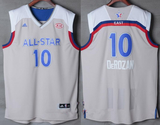 Men's Eastern Conference Toronto Raptors #10 DeMar DeRozan adidas Gray 2017 NBA All-Star Game Swingman Jersey