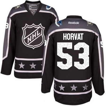 Men's Pacific Division Vancouver Canucks #53 Bo Horvat Reebok Black 2017 NHL All-Star Stitched Ice Hockey Jersey