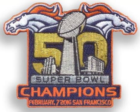 2016 Super Bowl 50th Champions Denver Broncos Championship Patch