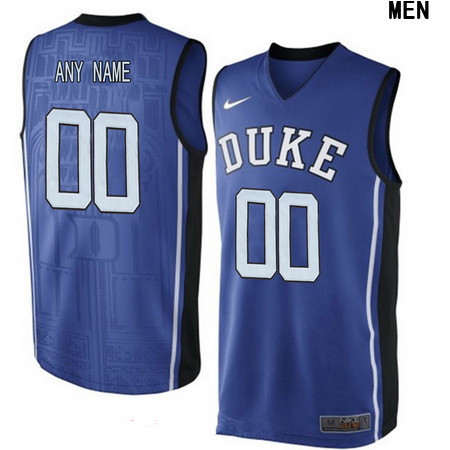 Youth Duke Blue Devils Custom V-neck College Basketball Nike Elite Jersey - Royal Blue