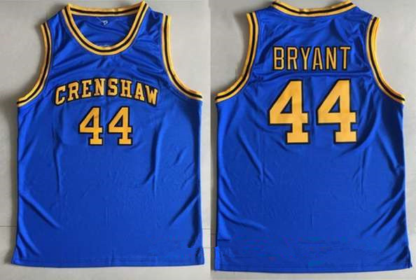 Men's Crenshaw High School #44 Bryant Royal Blue Soul Swingman Stitched Basketball Jersey