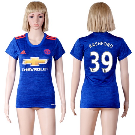 2016-17 Manchester United #39 RASHFORD Away Soccer Women's Red AAA+ Shirt