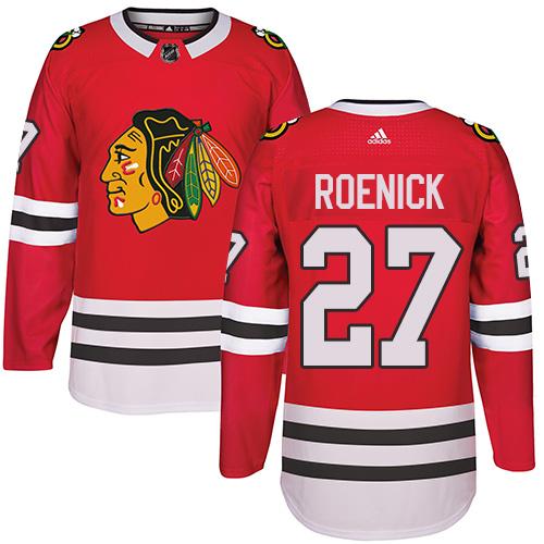 Adidas Chicago Blackhawks #27 Jeremy Roenick Red Home Authentic Stitched NHL Jersey