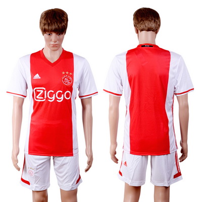 2016-17 Ajax Home Blank or Custom Soccer Men's Red Shirt Kit