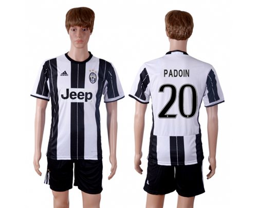 Juventus #20 Padoin Home Soccer Club Jersey