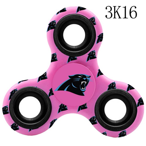 Carolina Panthers Pink Logo Three-Way Fidget Spinner III - 3K16