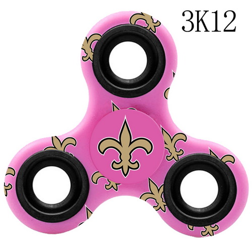 New Orleans Saints Pink Logo Three-Way Fidget Spinner III - 3K12
