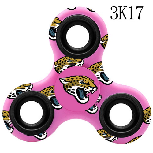 Jacksonville Jaguars Pink Logo Three-Way Fidget Spinner III -3K17