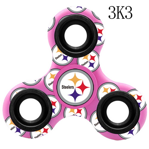 Pittsburgh Steelers Pink Logo Three-Way Fidget Spinner III - 3K3