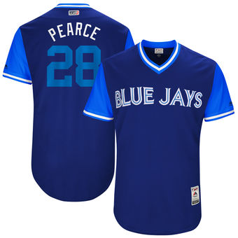 Men's Toronto Blue Jays Steve Pearce Pearce Majestic Royal 2017 Players Weekend Authentic Jersey