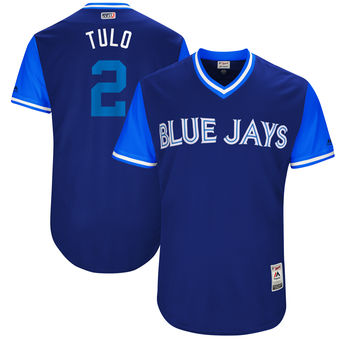 Men's Toronto Blue Jays Troy Tulowitzki Tulo Majestic Royal 2017 Players Weekend Authentic Jersey