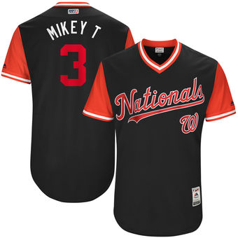 Men's Washington Nationals Michael Taylor Mikey T Majestic Navy 2017 Players Weekend Authentic Jersey