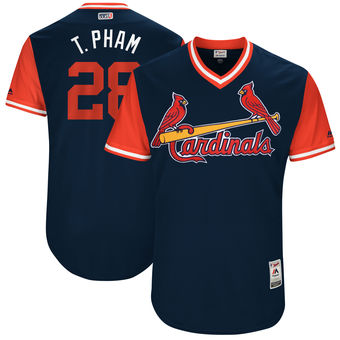 Men's St. Louis Cardinals Tommy Pham T. Pham Majestic Navy 2017 Players Weekend Authentic Jersey