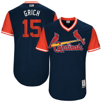 Men's St. Louis Cardinals Randal Grichuk Grich Majestic Navy 2017 Players Weekend Authentic Jersey