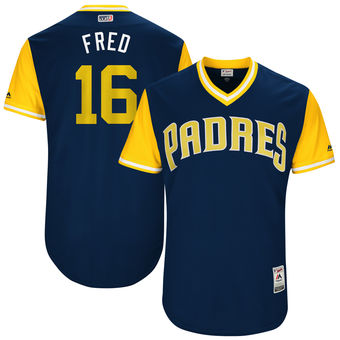 Men's San Diego Padres Travis Jankowski Fred Majestic Navy 2017 Players Weekend Authentic Jersey