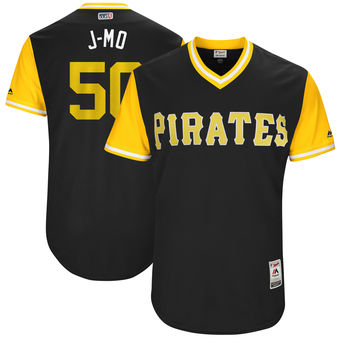 Men's Pittsburgh Pirates Jameson Taillon J-Mo Majestic Black 2017 Players Weekend Authentic Jersey