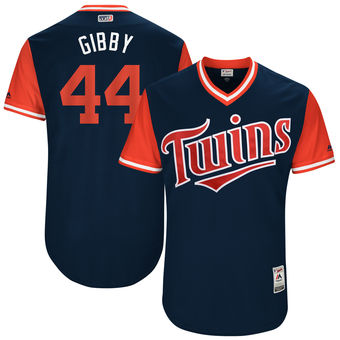 Men's Minnesota Twins Kyle Gibson Gibby Majestic Navy 2017 Players Weekend Authentic Jersey