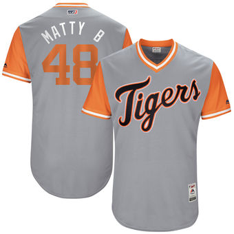 Men's Detroit Tigers Matthew Boyd Matty B Majestic Gray 2017 Players Weekend Authentic Jersey