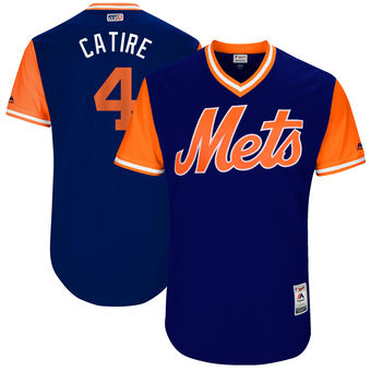 Men's New York Mets Wilmer Flores Catire Majestic Royal 2017 Players Weekend Authentic Jersey
