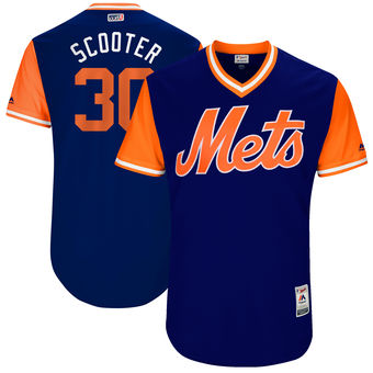 Men's New York Mets Michael Conforto Scooter Majestic Royal 2017 Players Weekend Authentic Jersey