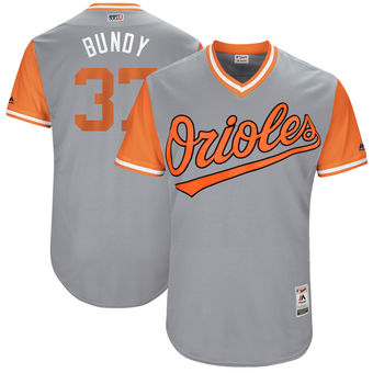 Men's Baltimore Orioles Dylan Bundy Bundy Majestic Gray 2017 Players Weekend Authentic Jersey