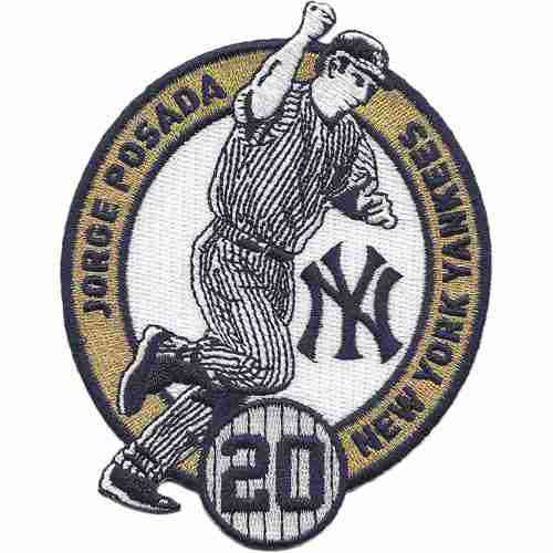 2015 New York Yankees 20 Jorge Posada Commemorative Retirement Patch