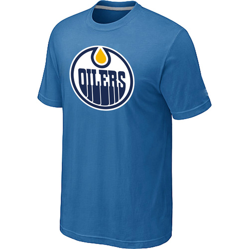 NHL Edmonton Oilers Big & Tall Logo light Blue T-Shirt