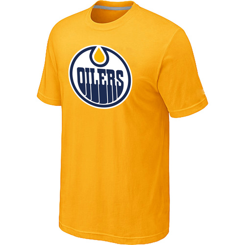 NHL Edmonton Oilers Big & Tall Logo Yellow T-Shirt