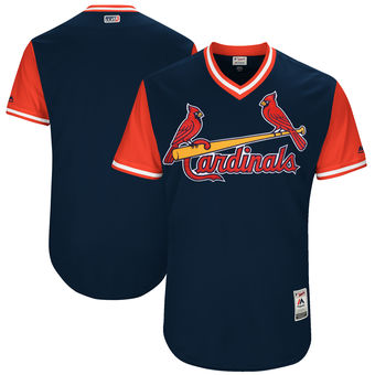 Custom Men's St. Louis Cardinals Majestic Navy 2017 Players Weekend Authentic Team Jersey