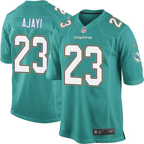Youth Nike Miami Dolphins #23 Jay Ajayi Aqua Green Team Color Stitched NFL Elite Jersey