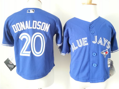 Toddler Toronto Blue Jays #20 Josh Donaldson Alternate Blue MLB Majestic Baseball Jersey
