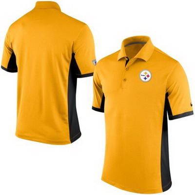 Men's Pittsburgh Steelers Nike Gold Team Issue Performance Polo