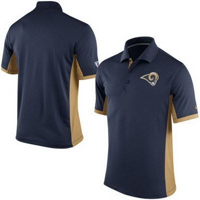 Men's St. Louis Rams Nike Navy Team Issue Performance Polo