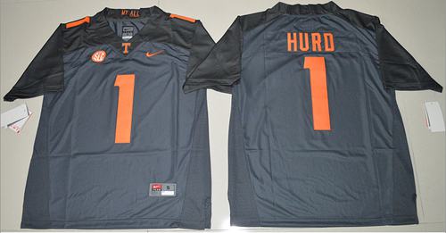 Tennessee Vols #1 Jalen Hurd Grey Limited Stitched NCAA Jersey