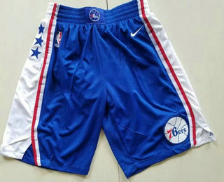 Nike Philadelphia 76ers Blue Swingman Shorts